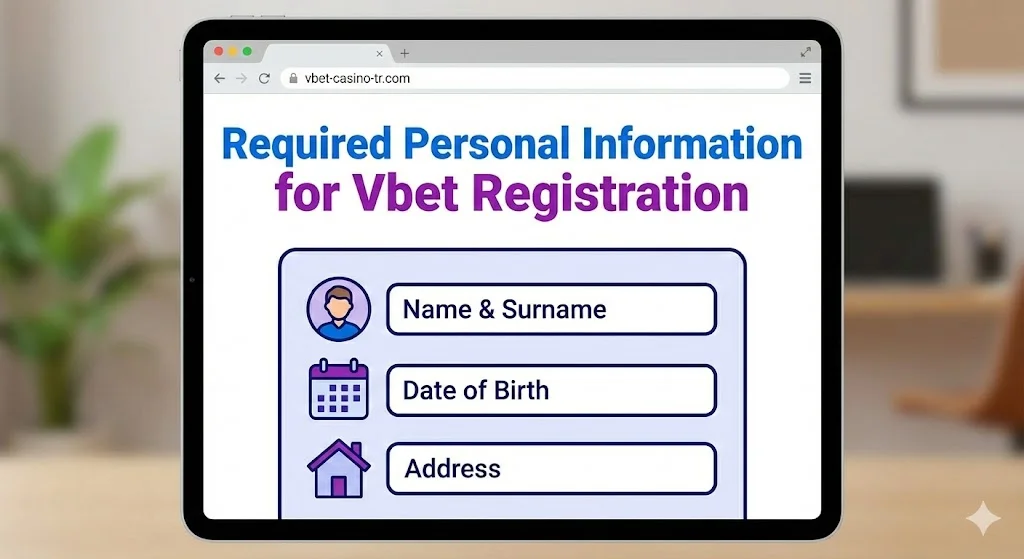 Vbet Kaydı için Gerekli Kişisel Bilgiler